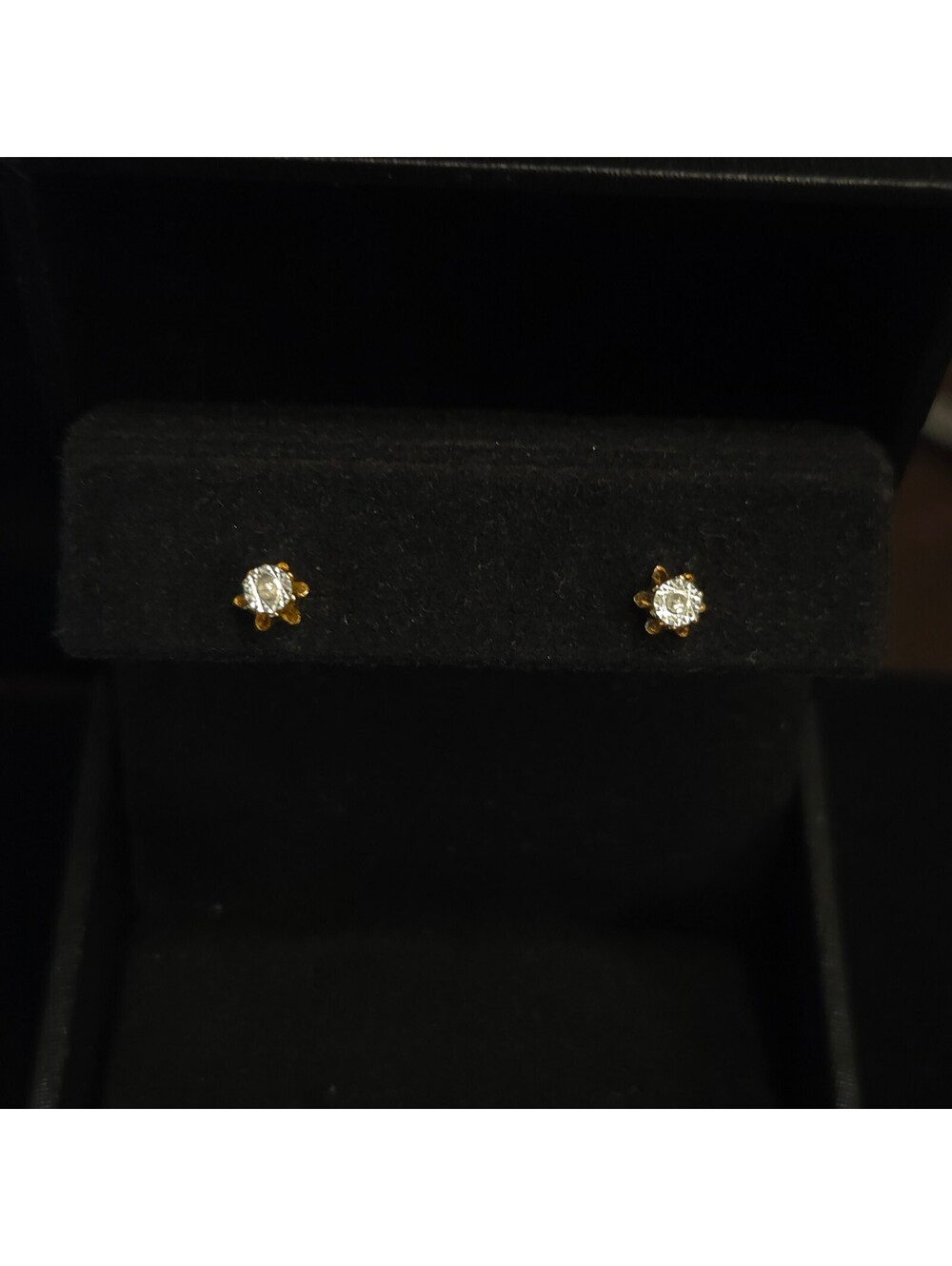 Vintage Silver and Gold-Tone Buttercup Stud Earrings